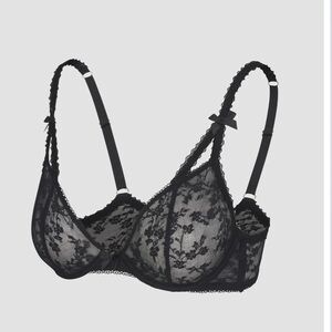 Savage x fenty lace after dark unlined plunge bra